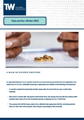 Pay Less Tax - Winter 2023