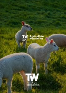 TW - Agriculture Newsletter - Spring 2025 - Cover shows lambs in a field.